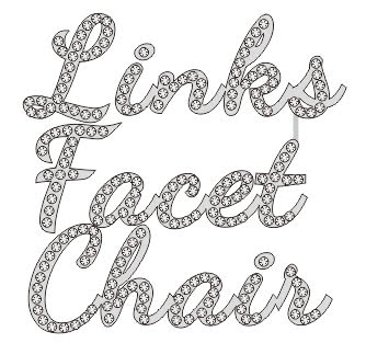 Beautiful LINKS Facet Chair Crystal Pin, New