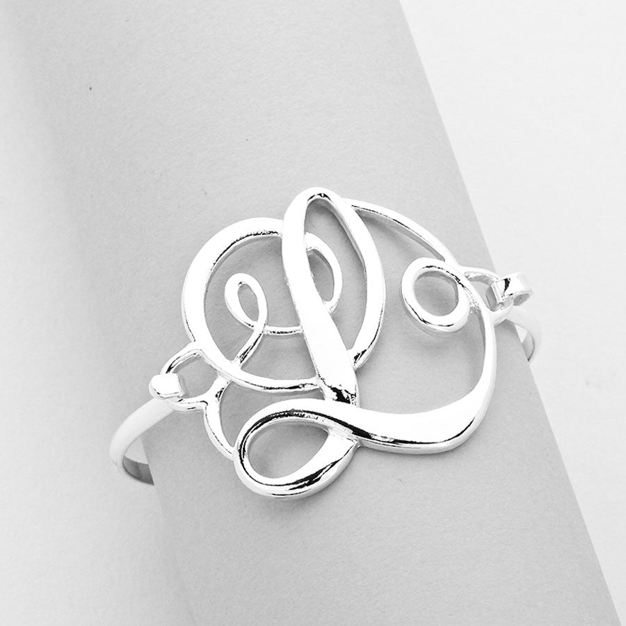 "L" Monogram Bangle Bracelet(SALE)