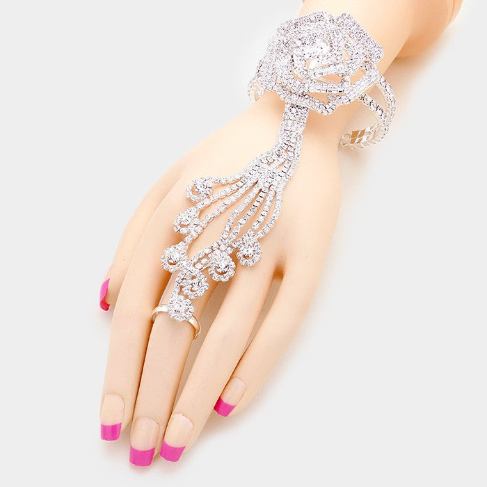 The Diamond Bezel Hand Chain – Alexandra Madison