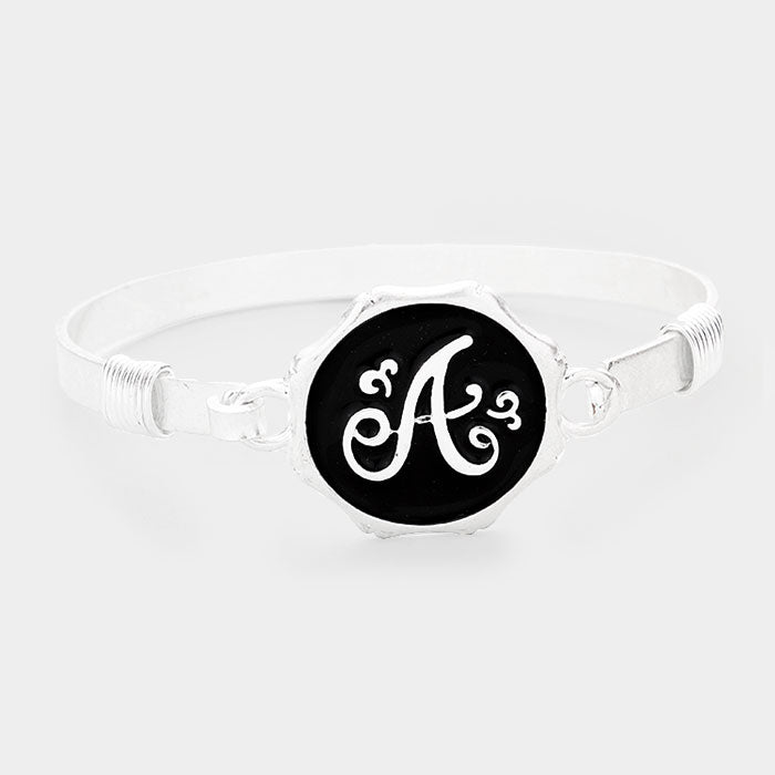 Beautiful Monogram Bracelets in Antique Silver or Gold – Beautiful Things  GREEKS Company Exclusively for GREEKS
