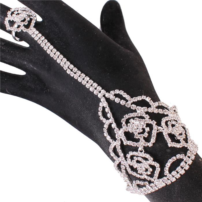 Beautiful Roses Handchain Bracelet