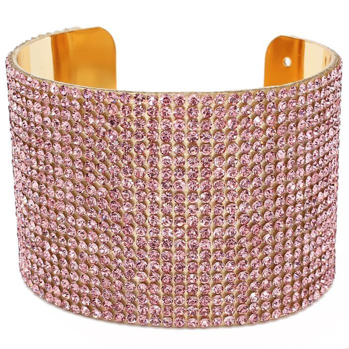 Pink & Green Collection Crystal Bangle Bracelet