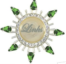 Beautiful Emerald Starburst Pin for LINKS (NEW)