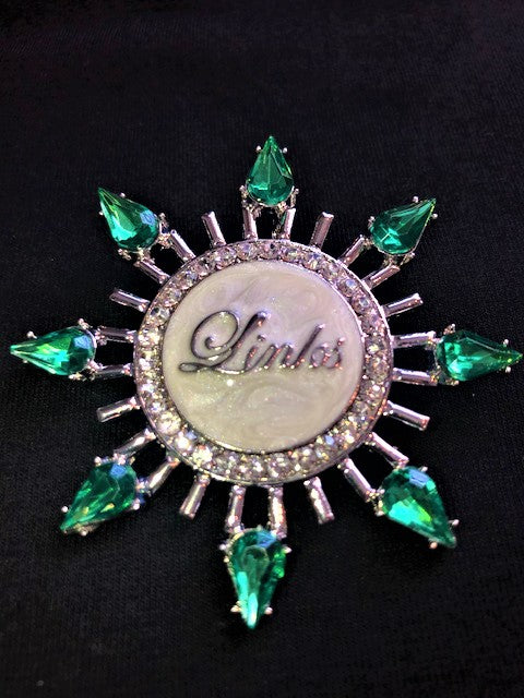 Beautiful Emerald Starburst Pin for LINKS (NEW)