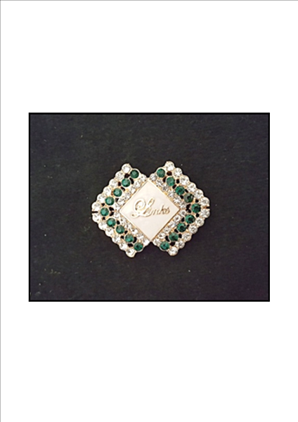 Beautiful LINKS Austrian Crystal Diamond of Excellence Pin (NEW)