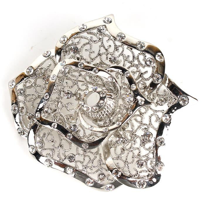 Beautiful Crystal Rose Brooch Pin for GREEKS
