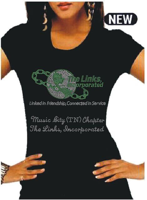 BLING RHINESTONE T-SHIRTS FOR LINK CHAPTERS