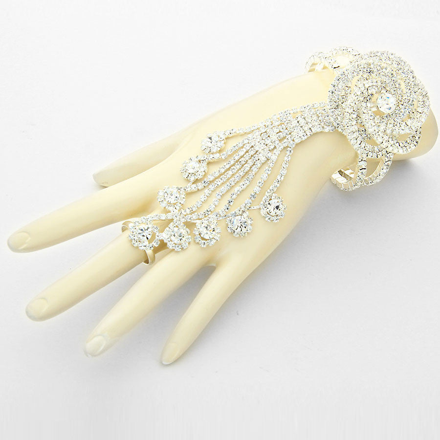 Set of 2 Gold Plated Traditional Bridal Hathphool Bracelet – Silvermerc  Designs