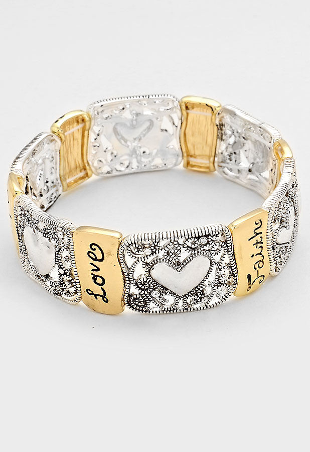 Faith love hope bracelet Clearance